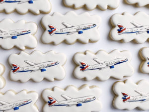 BA Planes Birthday Cookies